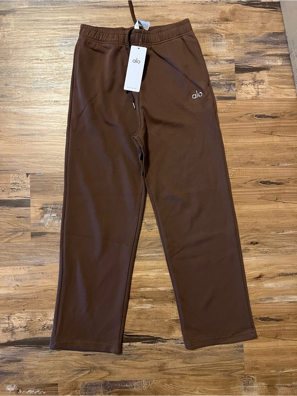 ALO Yoga women Brown Fleece Jogger Pants